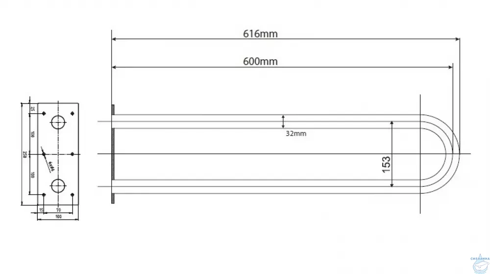 Поручень Bemeta Help 301102054
