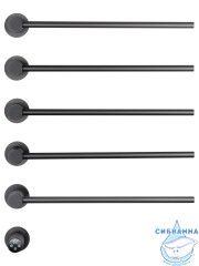 Полотенцесушитель электрический  Wonzon&Woghand München 53х78 WW-A355-GM (с возможностью скрытого подключения, подключение универсальное) (графит)