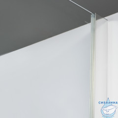 Дверь в нишу Wasserkraft Vils 100 см профиль хром, стекло прозрачное 56R12