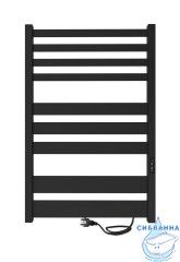 Полотенцесушитель электрический Indigo Atlas  П9 (с таймером) 50х80 черный муар (с возможностью скрытого подключения, подключение R/L)
