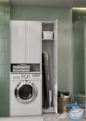 Пенал напольный Акватон Лондри 31 см белый 1A260603LH010