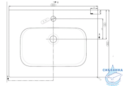Раковина 60 см Roca Victoria-N Unik