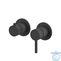 Внешняя часть смесителя на 2 потребителя WHITECROSS Y1242BL (черный мат)