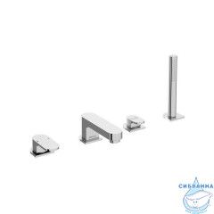 Смеситель для ванны на борт Ravak Chrome - CR 026.00 с душевым гарнитуром (хром)