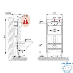 Комплект унитаза и инсталляции Roca Victoria Пэк c сиденьем Soft close, легкосъемное сиденье 893100000