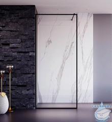 Walk-in Veconi Корато 70 профиль черный, стекло прозрачное KR81B-70-01-C8