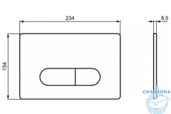 Кнопка смыва Ideal Standard OLEAS™ M1 R0115JG (хром матовый)