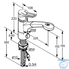 Смеситель для кухни Kludi Mx 399450562