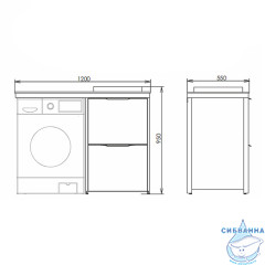 Тумба Comforty Лозанна 120 с раковиной Comforty 43 00-00014813