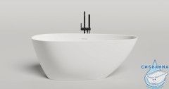 Ванна из искусственного камня Salini Paola 160x81 (материал S-Sense, белый матовый)