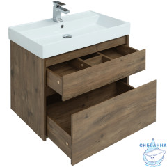 Тумба Aquanet Nova Lite 75 2 ящ. с раковиной Латина 75 дуб рустикальный