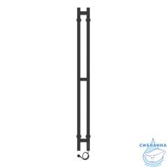 Полотенцесушитель электрический Laris Прайм 8х120 R (квадратный) (черный матовый)