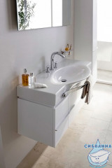 Тумба Laufen Palace 120 белый глянцевый с раковиной Laufen Palace 120