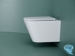 Унитаз подвесной безободковый Ceramicanova Union Rimless CN4009T с сиденьем быстросъемным Soft Close (микролифт)