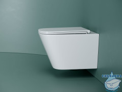 Унитаз подвесной безободковый Ceramicanova Union Rimless CN4009T с сиденьем быстросъемным Soft Close (микролифт)