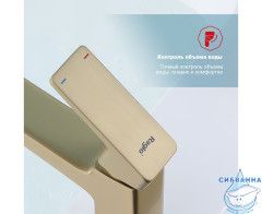 Смеситель для раковины Raglo R30.10.03 (сатин золотой)