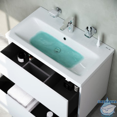 Тумба под раковину Am.Pm Gem 75 см M90FHX07522WG белый глянец