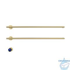 Полотенцесушитель электрический Terminus Рондо П2 35х76 (с возможностью скрытого подключения) (брашированное золото)