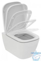 Инсталляция Ideal Standard в комплекте с унитазом Ideal Standard i.life B RimLS c сиденьем Soft close (микролифт), с кнопкой смыва IP001401