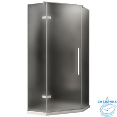 Душевое ограждение ABBER Ewiges Wasser 90x90 профиль хром, стекло матовое  AG05090M (без поддона)