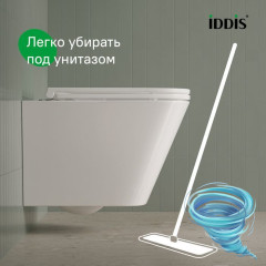 Унитаз подвесной безободковый со смывом торнадо Iddis Bild BIQRNSEi25 с сиденьем Soft Close (микролифт)