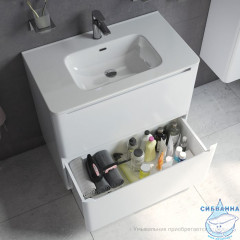 Тумба напольная, белая, 80 см, Edifice, IDDIS, EDI80WFi95. Подходит ум. 0108000i28