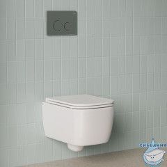 Унитаз подвесной безободковый Iddis Bridge с сиденьем Soft Close (микролифт) BRIRNSEi25