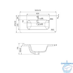 Тумба с умывальником Iddis Edifice 100 см белый глянец EDI10W1i95