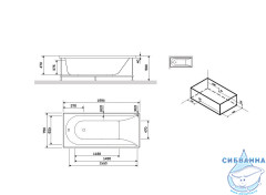 Фронтальная панель для ванны 170х75 см AM.PM Spirit W72A-170-075W-P2