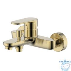 Смеситель для ванны Aquatek Ника AQ1840BG (золото шлифованное)