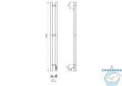 Полотенцесушитель электрический Laris Прайм 8х120 R (черный матовый)