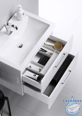 Тумба подвесная Aqwella Classic Манчестер 70 с раковиной Фостер 70 белый