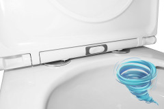 Унитаз напольный со смывом торнадо Azario Conto с бачком и сиденьем Soft Close (микролифт) AZ-T005BR