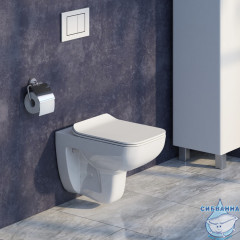 Унитаз подвесной безободковый Iddis Vibe VIBRDSEi25 с сиденьем Soft Close (микролифт)