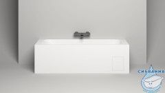 Ванна из искусственного камня Salini Orlando Kit 170x75 (материал S-Sense , белый матовый)