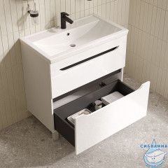 Тумба с умывальником, напольная, 80 см, белый, Ray, IDDIS, RAY80WFi95K подходит умыв. 4078000i28