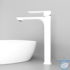 Смеситель для раковины Iddis Slide SLIWT01i01 (без донного клапана) (белый матовый)