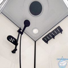 Душевая кабина Тритон Прайм 90x90 профиль черный, стекло прозрачное Щ0000071582