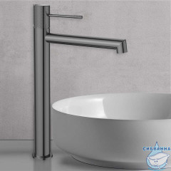 Смеситель для раковины Vincea Desire VBF-1D2GM (вороненая сталь)