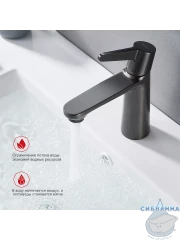 Смеситель для раковины Raglo R32.10.09 (графит)