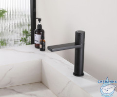 Cмеситель для раковины ABBER Rund AF8710B (черный матовый)