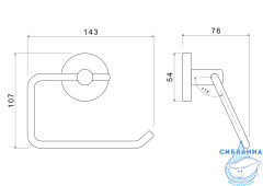 Держатель туалетной бумаги Aquatek AQ4218CR
