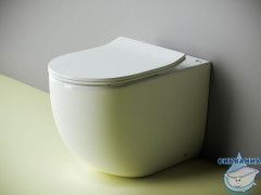 Унитаз приставной безободковый Ceramicanova Metropol Rimless CN4004 с сиденьем Soft Close (микролифт)
