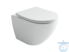 Унитаз подвесной безободковый, смыв торнадо Ceramicanova Metropol Rimless CN4002T с сиденьем быстросъемным Soft Close (микролифт)