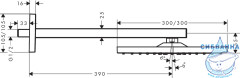 Верхний душ Hansgrohe Raindance E 300 Air 1jet 26238000