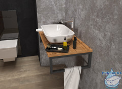 Столешница 1MARKA GRUNGE LOFT 70 Дуб Вотан