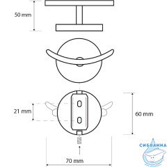 Крючок Bemeta Nox 102406020