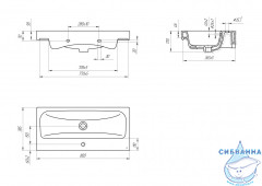 Мебельная раковина Cersanit Moduo 80 slim P-UM-MOD80SL/1