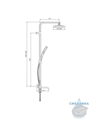 Душевая система Raglo 320 1 режим R02.24 (хром)