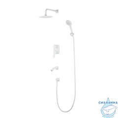  Душевая система Lemark Bronx 230 1 режим LM3722MW (белый матовый)